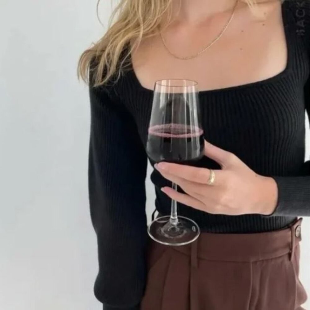 Oak + Fort Square Neck Sweater XS